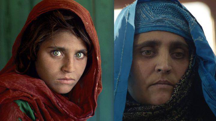 Reaparece la niña afgana de ojos verdes que fue icono de refugiados hace 30 años; Italia le da asilo