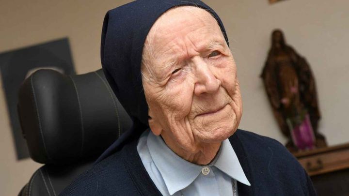 a monja está considerada la segunda persona viva verificada más anciana del mundo. Foto: Twitter