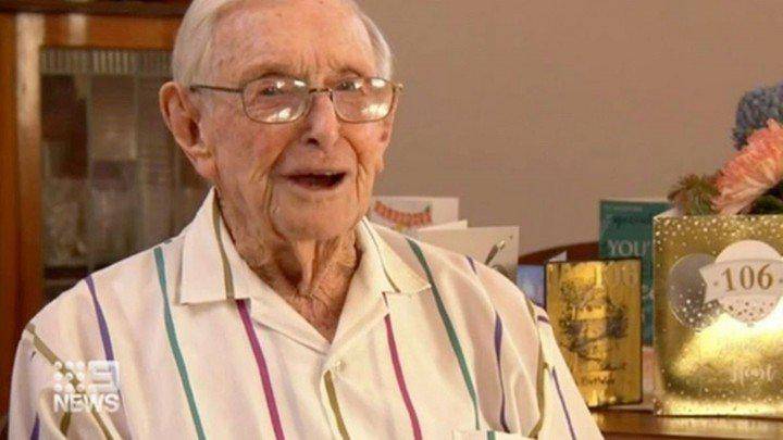 Un hombre de 106 años reveló el secreto de su longevidad