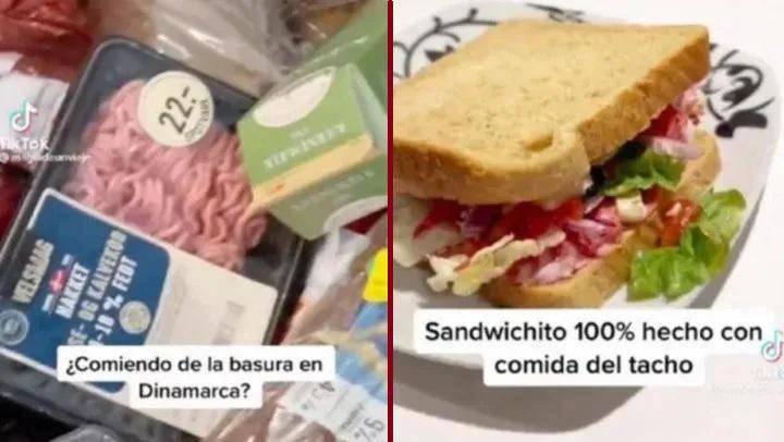 VIDEO: Pareja argentina que emigró a Dinamarca presume la buena dieta que llevan a pesar de escarbar basureros