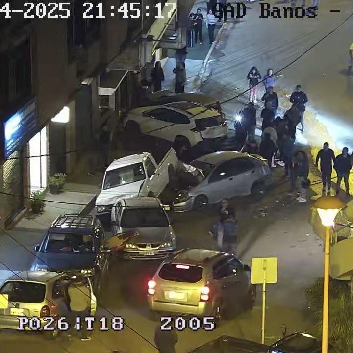 $!Accidente múltiple en Cuenca