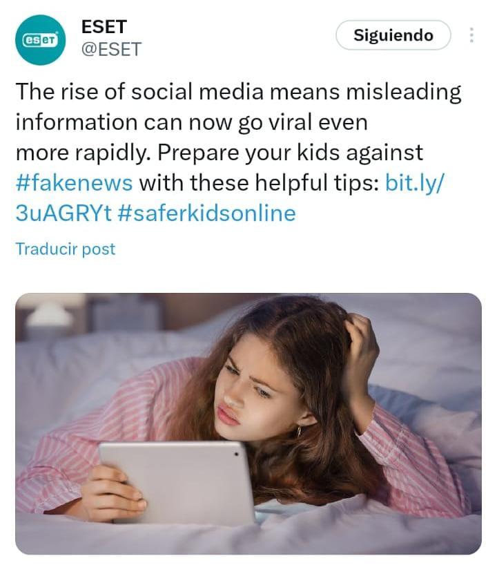 $!Traducción: El auge de las redes sociales significa que la información engañosa ahora puede volverse viral aún más rápido. Prepare a sus hijos contra las fake news (...)