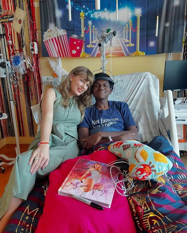 $!La jefa de cirugía del hospital calificó a Swift como “una de las personas más amables” y agradeció su visita.