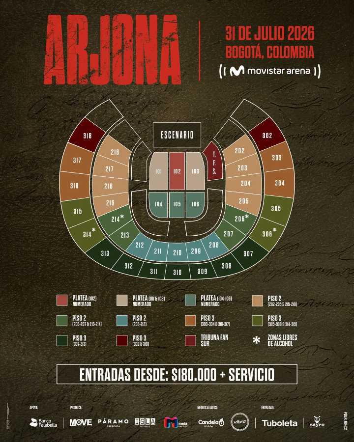 $!Los precios de las entradas van desde los $35 hasta los $230, dependiendo de la localidad.