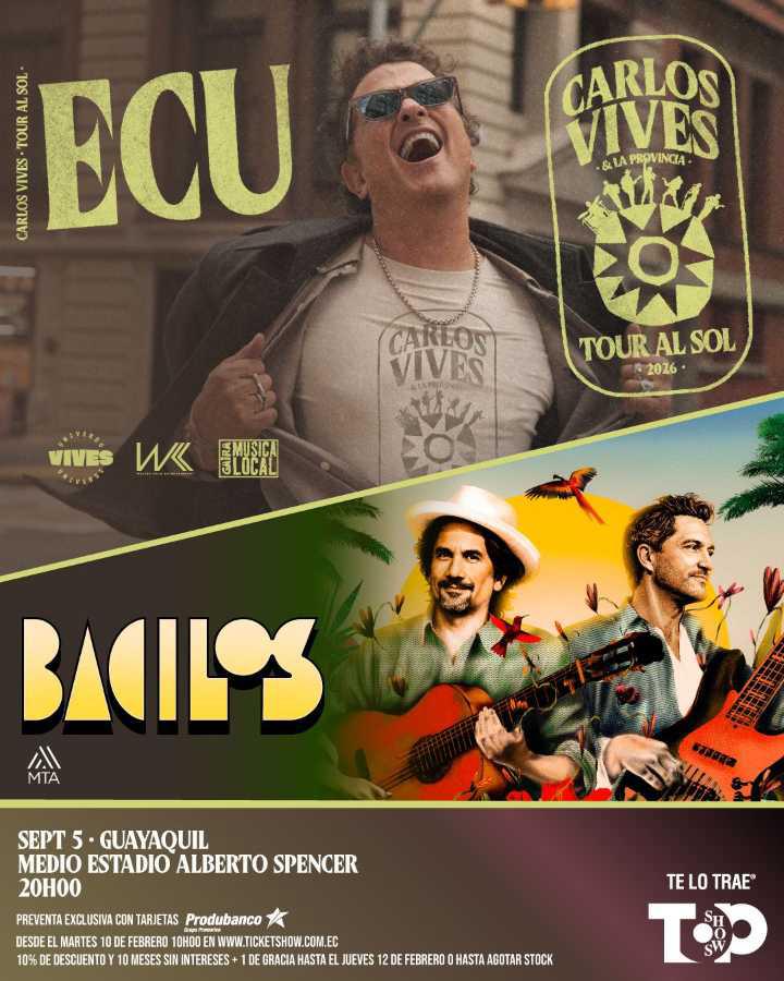$!Carlos Vives incluyó a Ecuador en su gira internacional Tour al Sol.