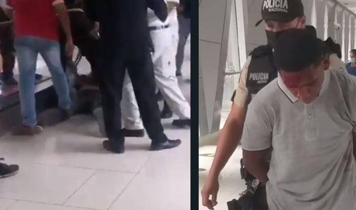 Instantes de terror dentro de un centro comercial en Ceibos: hombre armado intentó robar y fue agredido por ciudadanos