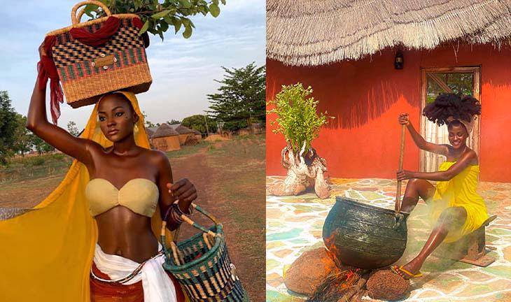 Miss Ghana abandonó su glamorosa vida para volver a sus raíces humildes
