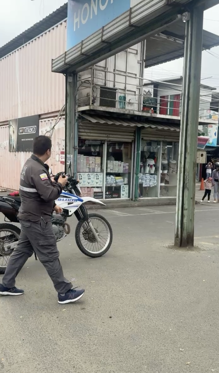 $!Lugar del segundo asesinato en Manta.