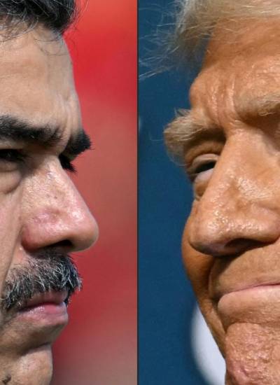 El presidente de Venezuela, Nicolás Maduro, y el presidente de Estados Unidos, Donald Trump.