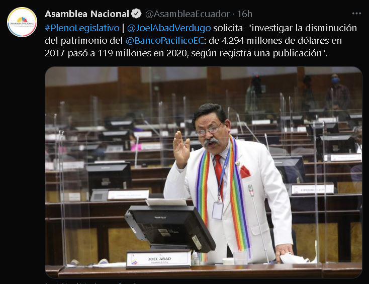 $!Comisión de la Asamblea investigará situación del Banco del Pacífico: ¿a cuánto asciende su patrimonio?