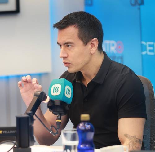 El presidente de la República, Daniel Noboa, concedió una entrevista a Radio Centro en la ciudad de Guayaquil, donde abordó temas de interés nacional.
