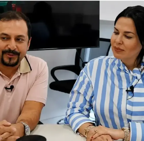 Walther Manrique y Karla Saud.