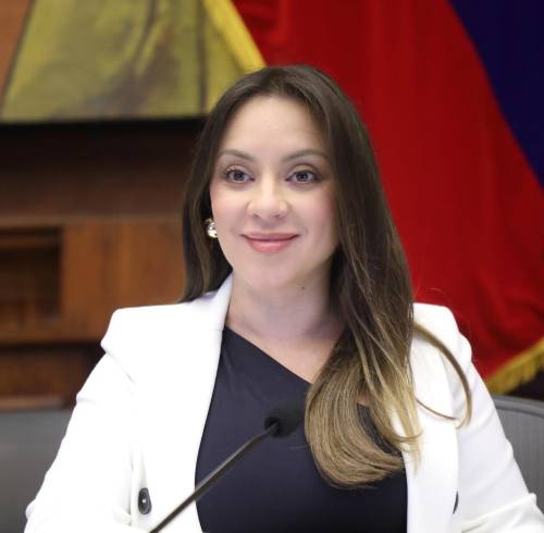 Mishel Mancheno, la nueva presidente de la Legislatura.