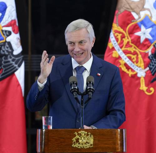 El presidente de Chile, José Antonio Kast, habló durante la conmemoración de los 200 años de la Presidencia de la República de Chile, el 9 de julio de 2026.