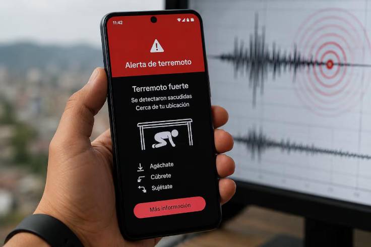 Fotografía referencial de una notificación del sistema de detección de Google.