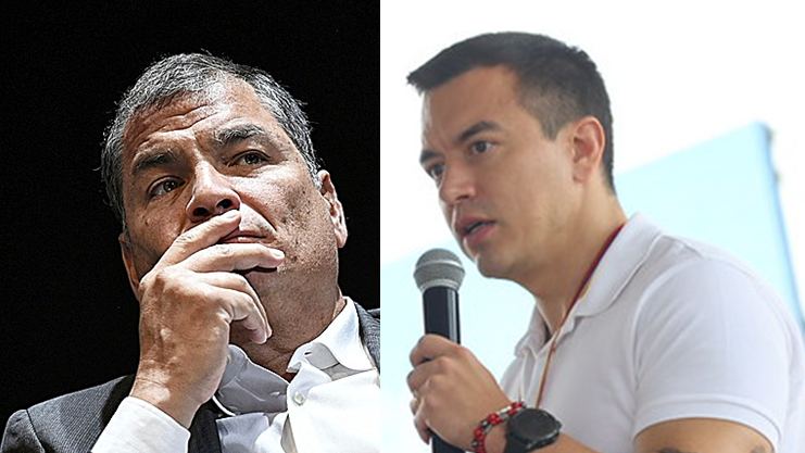 Coche bomba en Guayaquil desata cruce de acusaciones entre Daniel Noboa y Rafael Correa