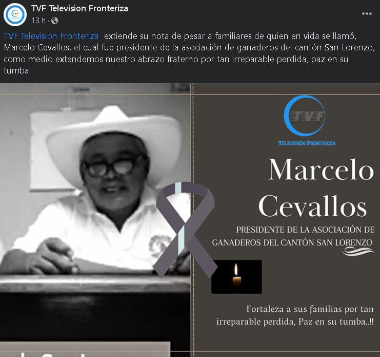 $!Degollan a presidente de ganaderos en Esmeraldas, Marcelo Cevallos, frente a su esposa