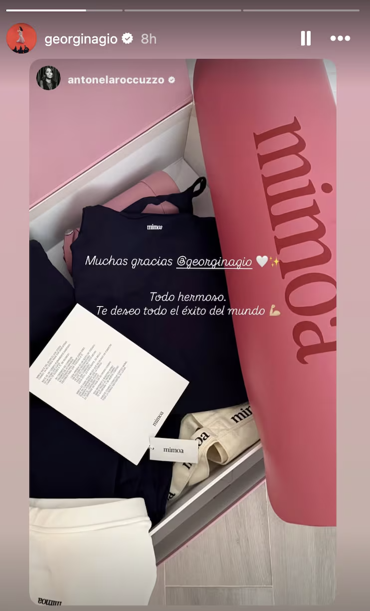 $!La esposa de Messi mostró el exclusivo regalo que recibió de Georgina.