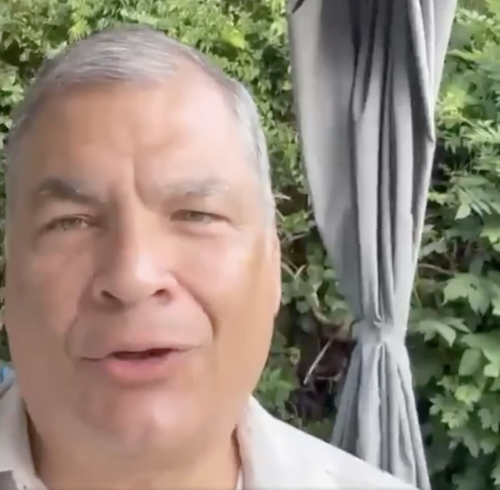 Las declaraciones de Correa se producen en medio de la crisis correísta por las alianzas para la candidatura de la Alcaldía de Guayaquil.