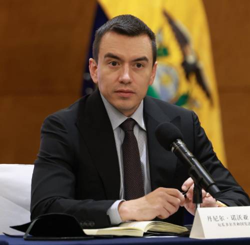 Fotografía de archivo del presidente de Ecuador, Daniel Noboa.