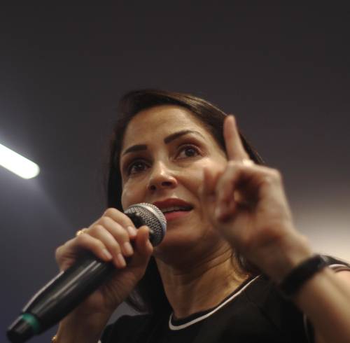 Fotografía de archivo de la excandidata presidencial Luisa González.