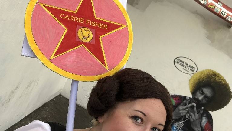 Una estrella para Carrie Fisher: el clamor de una fan