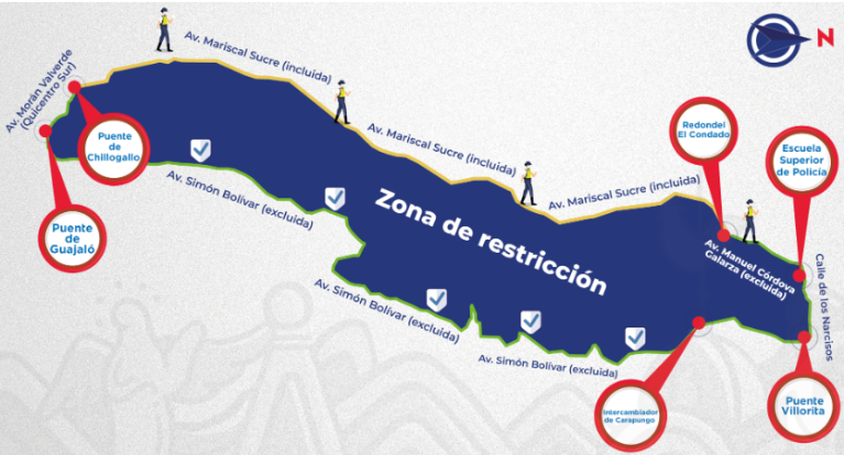 $!Estas son las zonas de restricción.