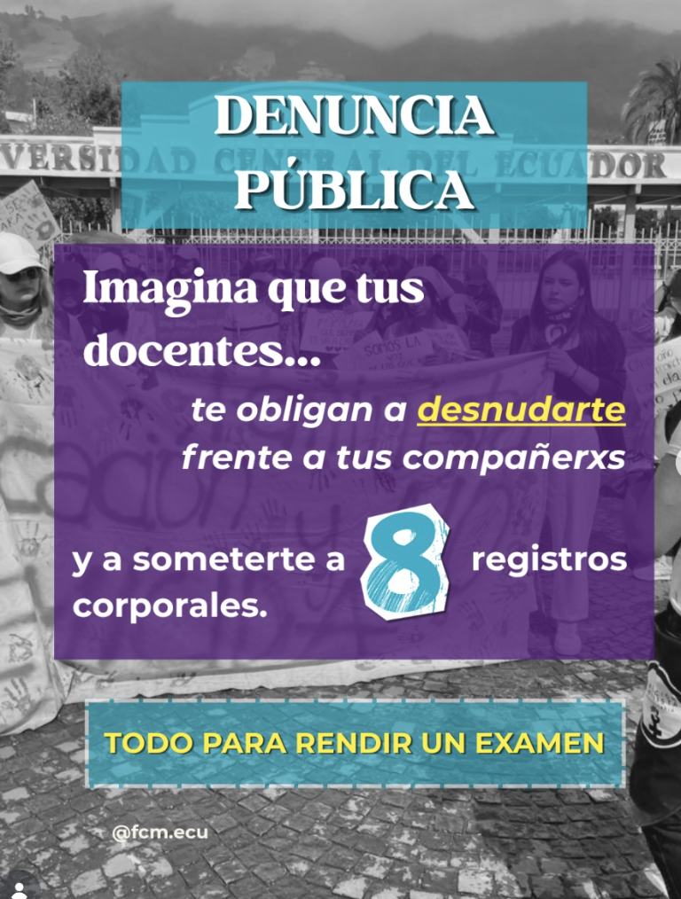 $!Comunicado de la Coalición Feminista Universitaria y la Fundación Ciudadanas del Mundo.