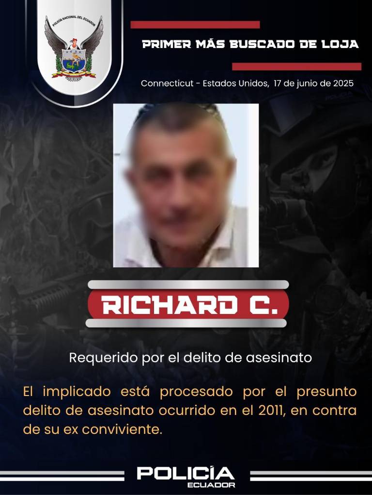 $!Capturan en Estados Unidos a dos de los prófugos más buscados de Ecuador por el delito de asesinato
