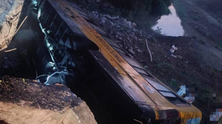 Siniestro de tránsito en la vía a la Costa deja 17 trabajadores heridos tras volcamiento de un bus
