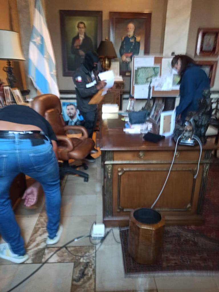 $!Allanamiento en la oficina del Alcalde de Guayaquil.