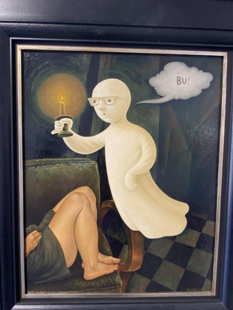 $!Fantasma – En el 2015 Velarde tuvo un infarto y se imaginó regresar a la tierra como fantasma.