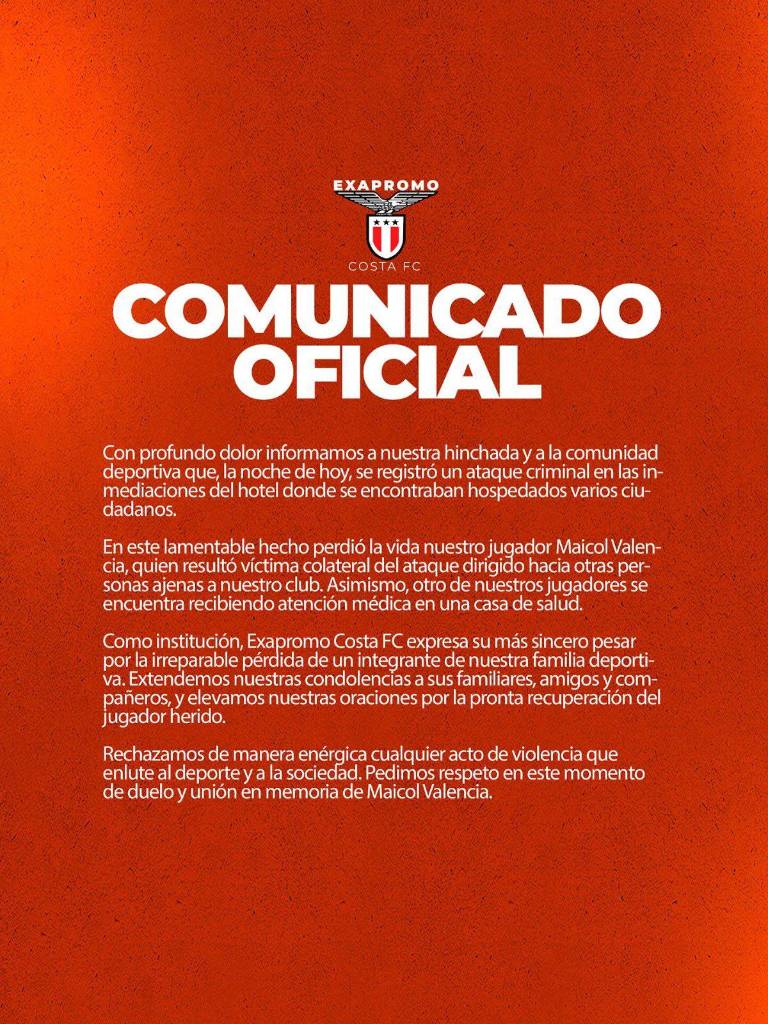 $!Ataque armado en hostal de Manta deja al menos cuatro muertos, entre ellos un jugador de Exapromo