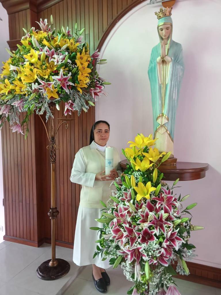 $!La hermana Edith Pangul, religiosa contemplativa, ingresó a la orden cuando tenía 18 años.