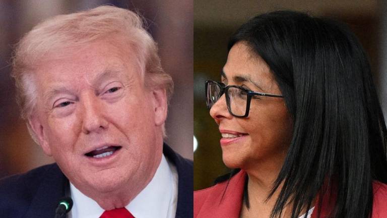 Donald Trump y Delcy Rodríguez mantienen una buena relación diplomática.