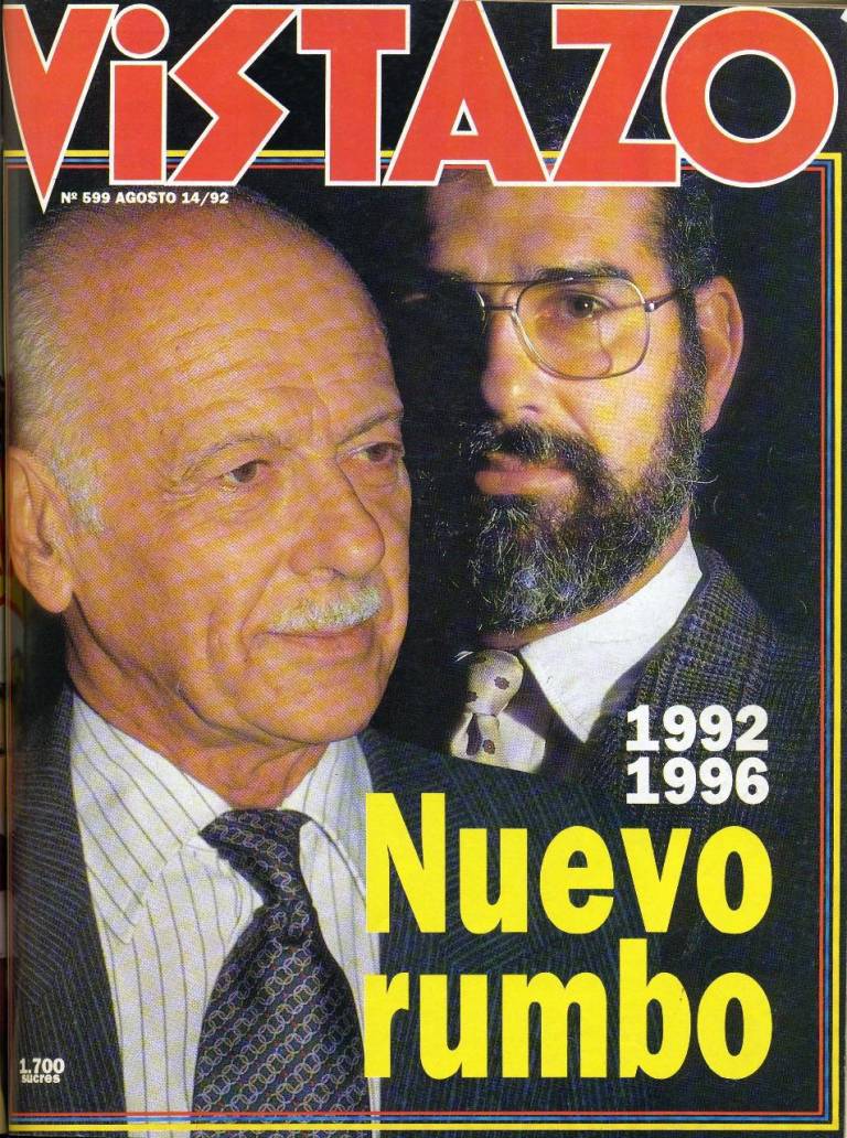 $!En 1992. Sixto Durán Ballén y Alberto Dahik fueron electos como Presidente y Vicepresidente. En ese gobierno estalló el escándalo de los gastos reservados.
