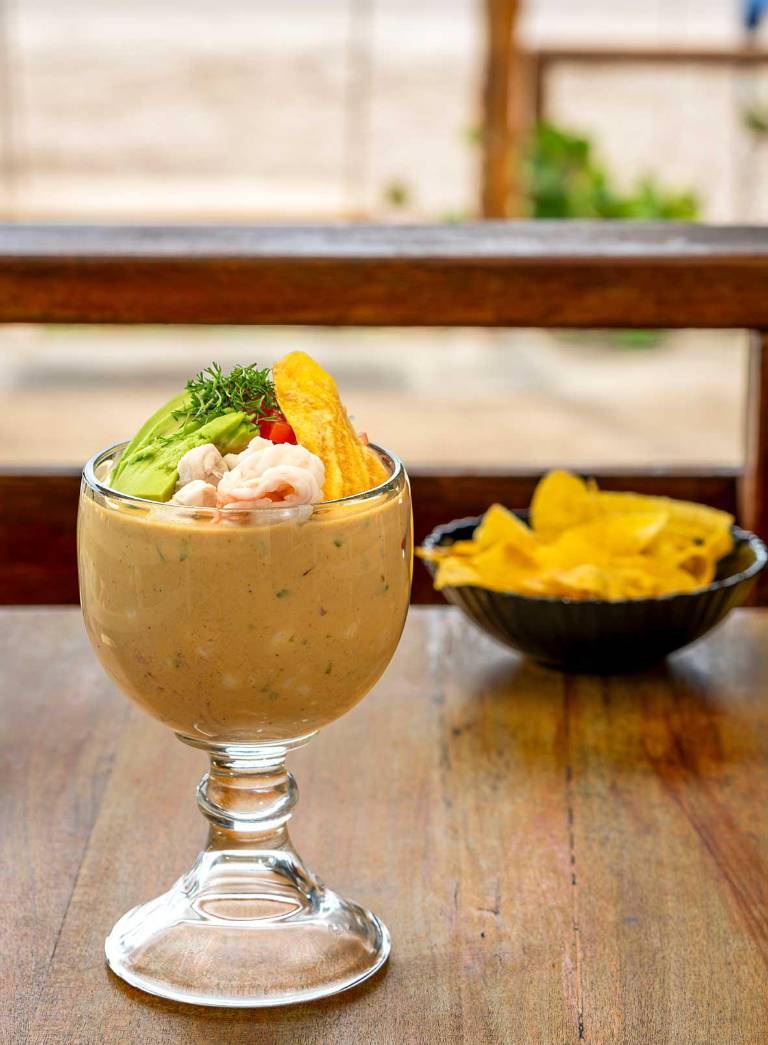 $!Imagen de la copa de ceviche preparada.