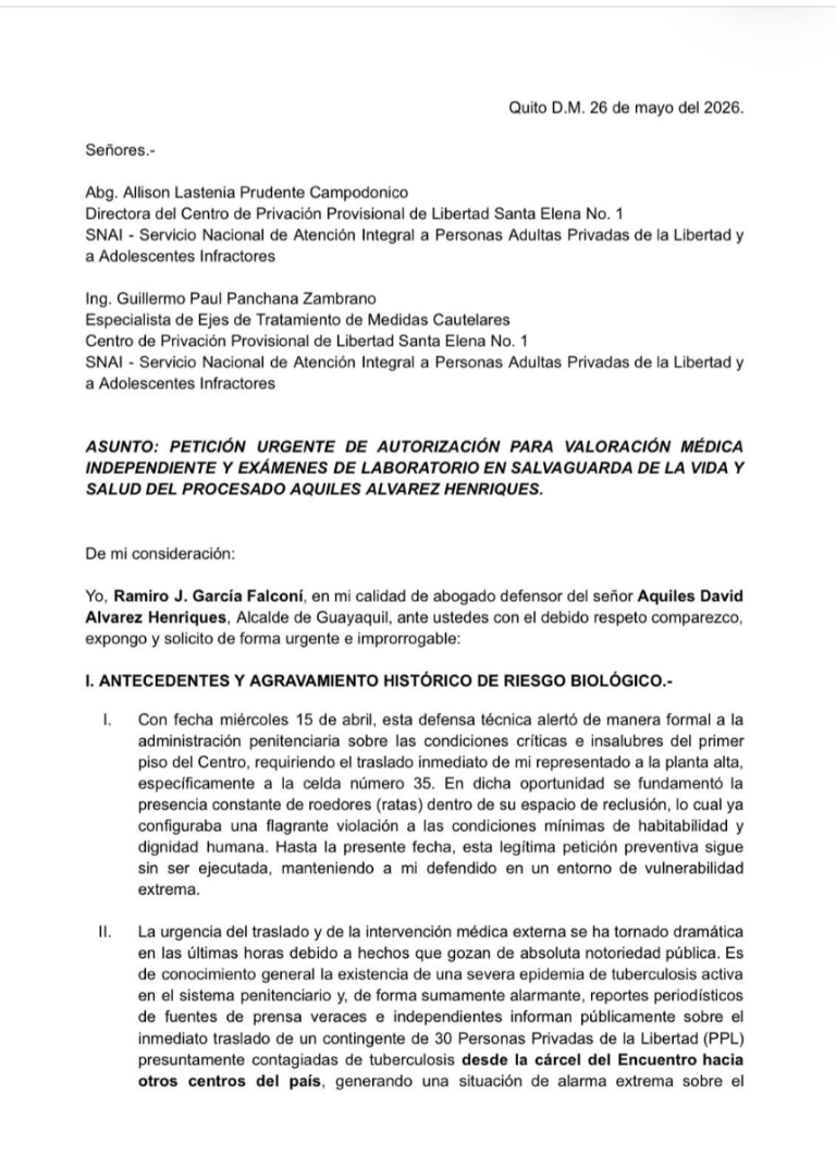 $!Petición de la defensa del alcalde al SNAI.