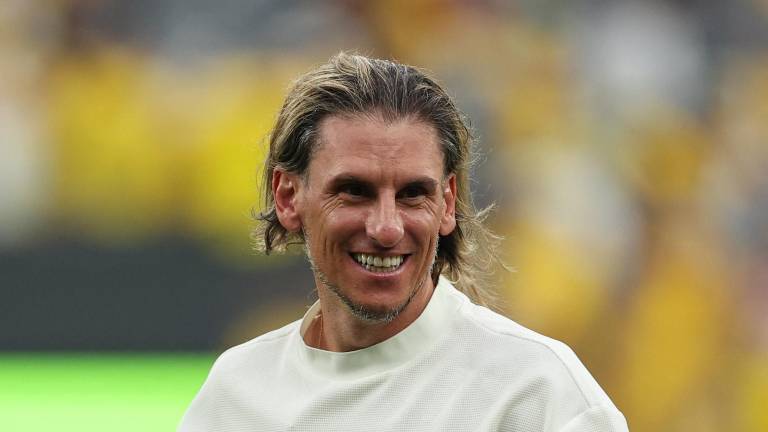 Sebastián Beccacece tras la victoria de Ecuador ante Alemania.