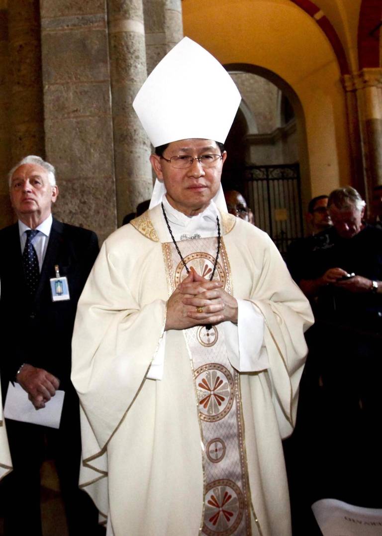 $!Luis Antonio Tagle en una Santa Misa en la iglesia de Sant'Ambrogio