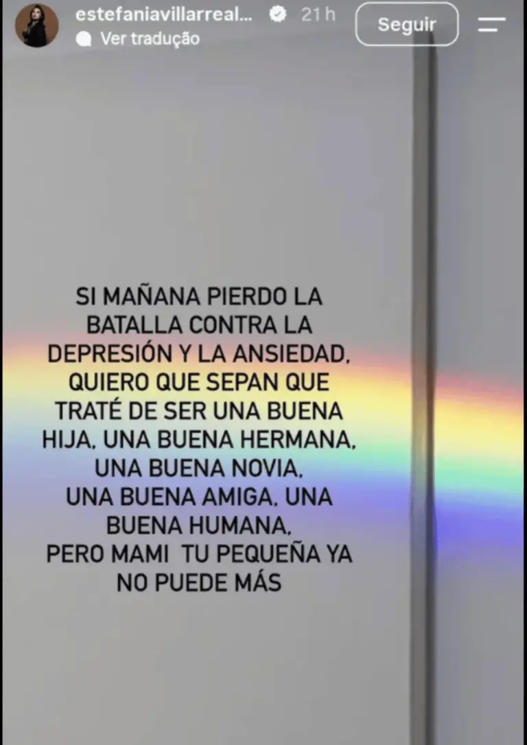 $!Las palabras de la actriz pusieron nuevamente en el centro de la conversación la importancia de atender la salud mental.