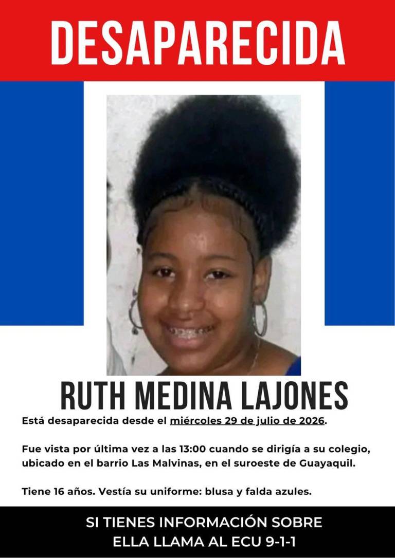 $!Notificación sobre la desaparición de Ruth Medina.
