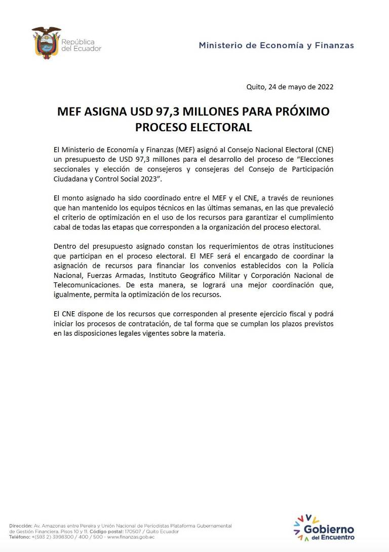 $!Las elecciones seccionales 2023 costarán $97,3 millones