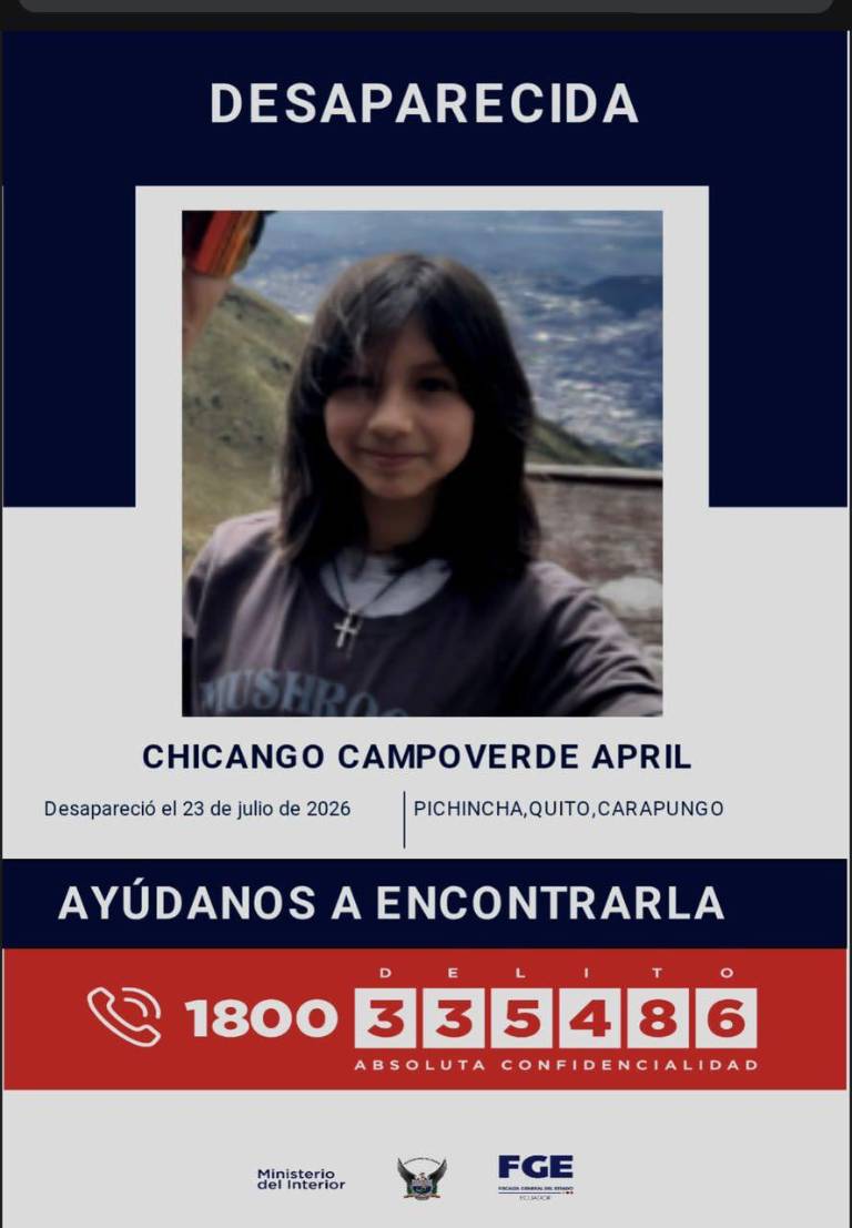 $!Notificación de la desaparición de April Chicango.