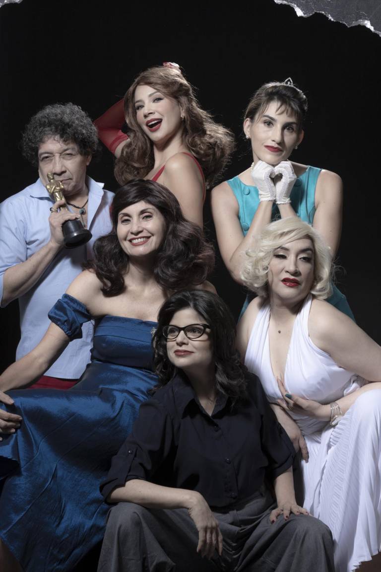 $!El director Lucho Mueckay junto a las actrices Montse Serra, Alejandra Paredes, María José Avilés, Camila Moncada y Hanoi Mueckay.