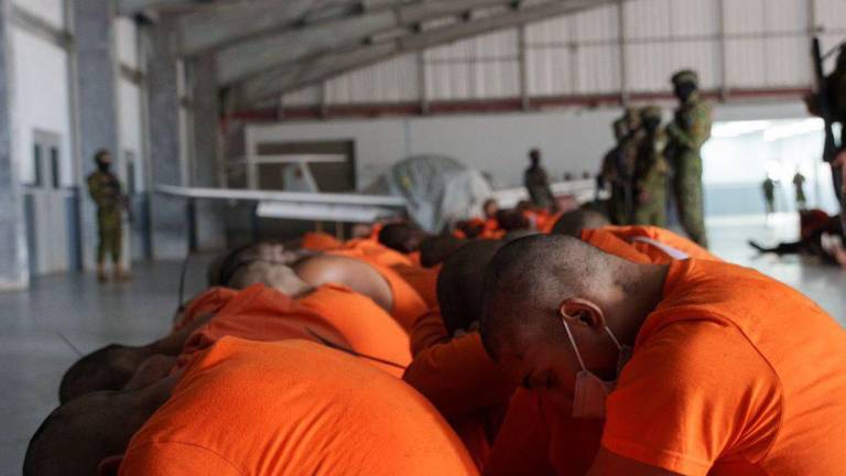 Daniel Noboa informa que 300 reos de alta peligrosidad han sido trasladados a la 'Cárcel del Encuentro'