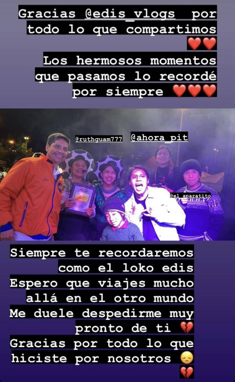 $!Falleció el reconocido youtuber Edison Seraquive, tras accidente de tránsito que lo tuvo varios días en el hospital