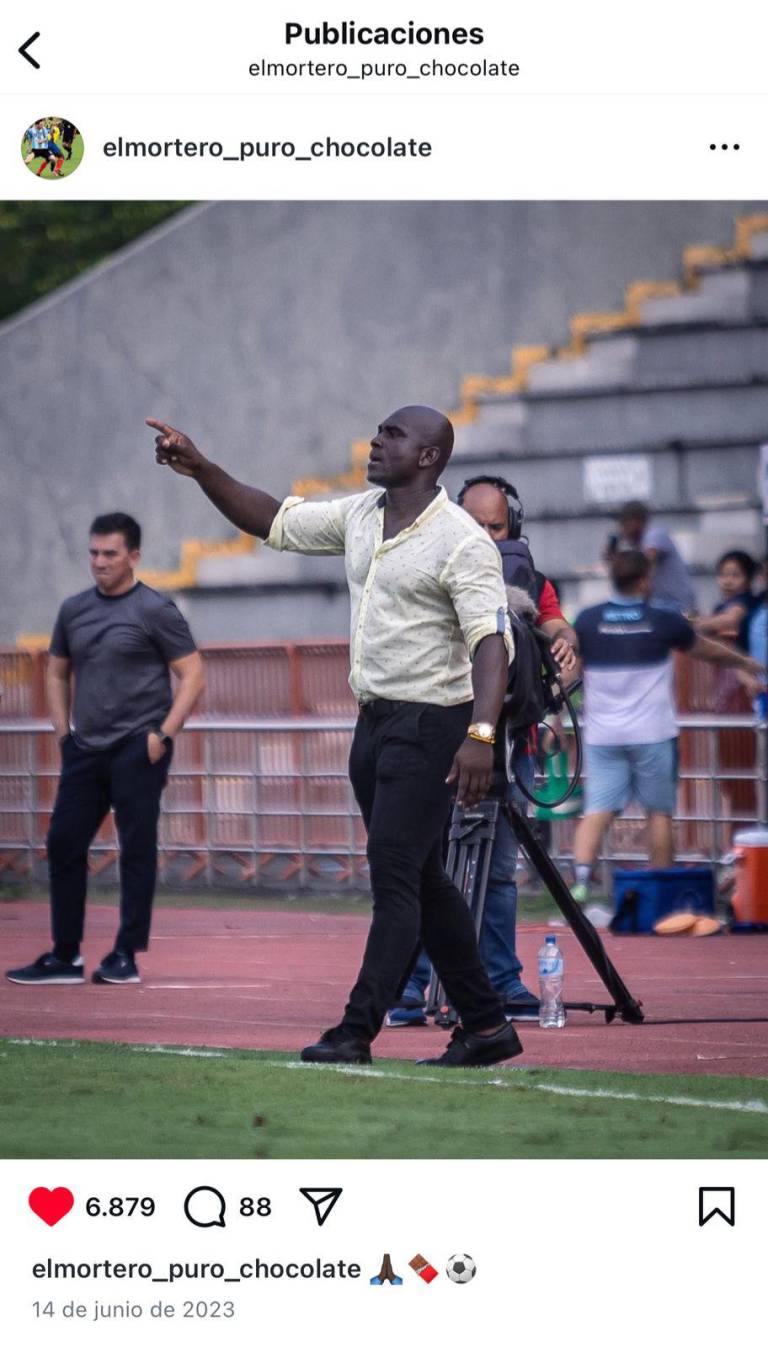 $!Por campeonato nacional, Segundo Alejandro Castillo utilizó un look casual en el Estadio Christian Benítez frente a Guayaquil City.