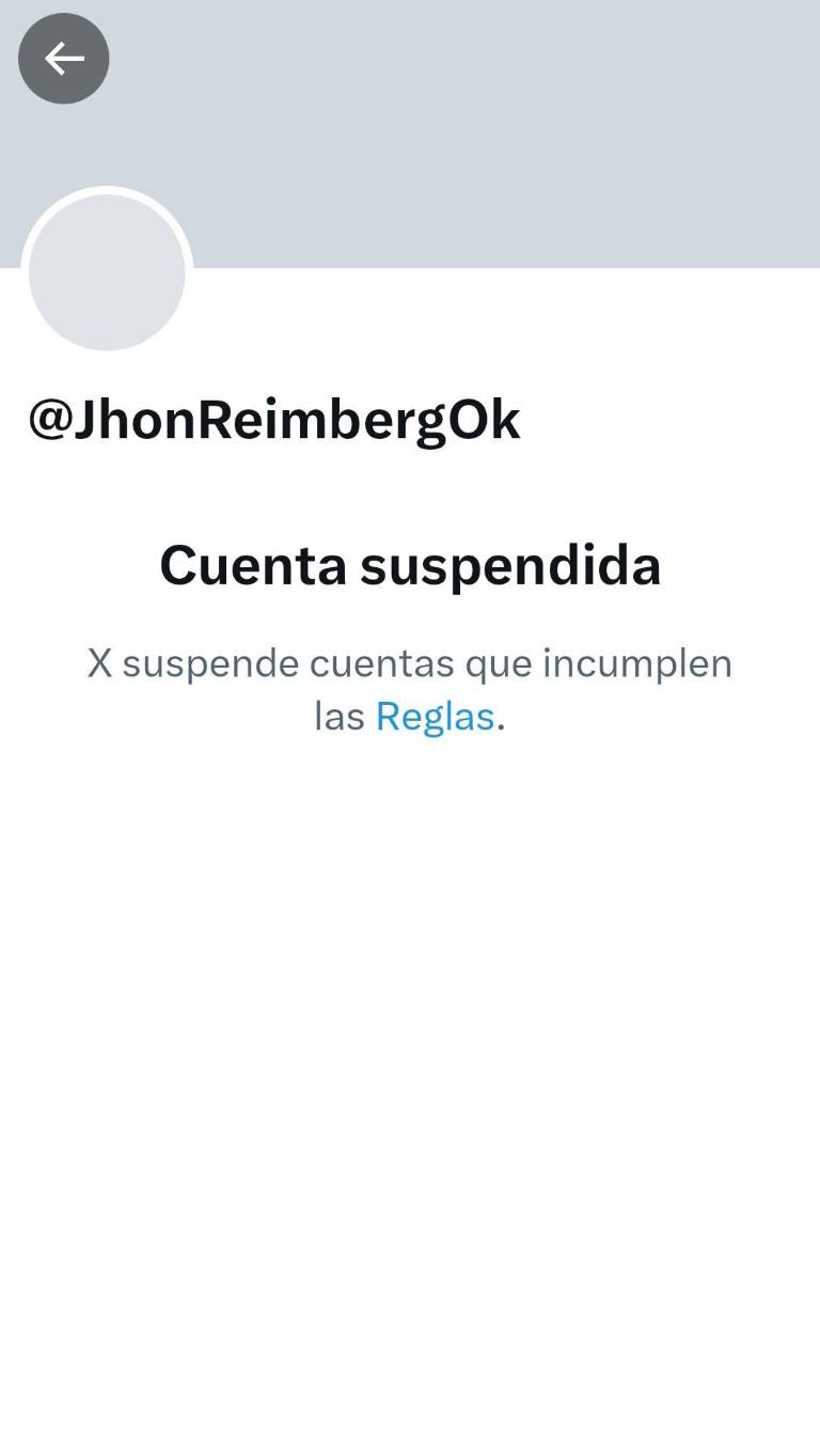 $!Cuenta suspendida del nuevo ministro.