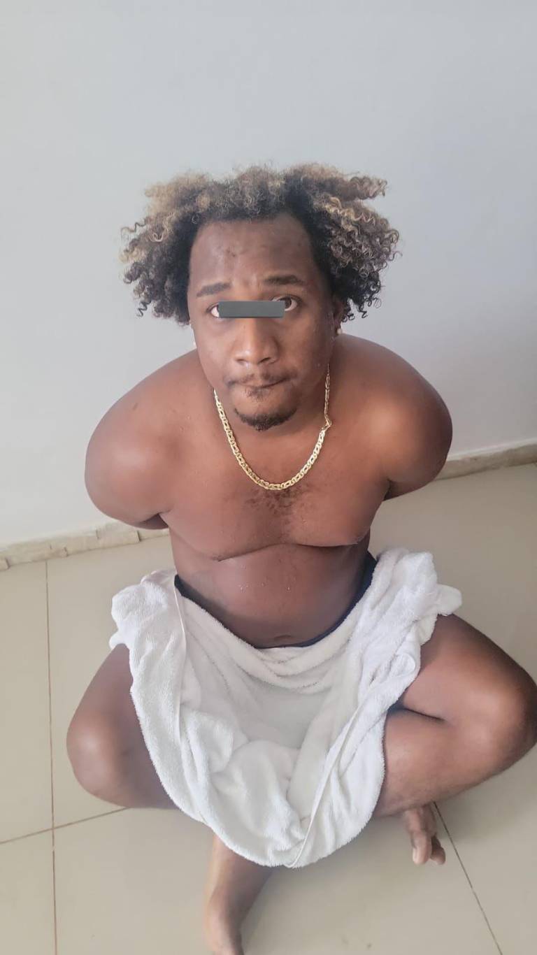 $!Alias Bob Marley al momento de su captura.